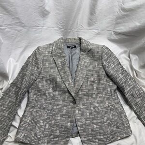 Jones New York Collection Gray Textured Blazer Jacket Size 14W